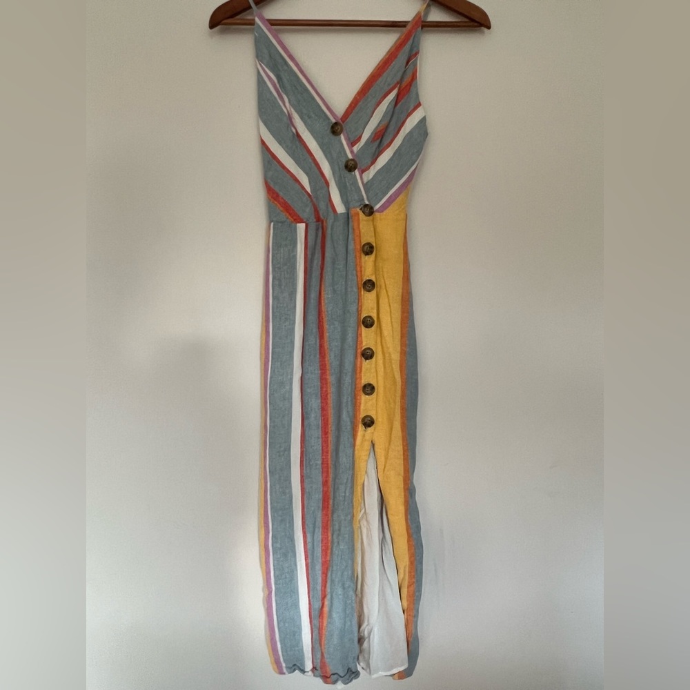 Urban Outfitters Long Slit Striped Dress- Size Small